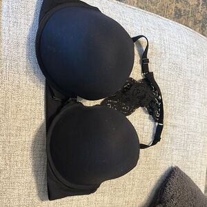 Victoria's Secret Black Lace Bra with Molded Cups